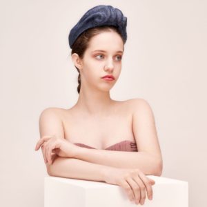 Tea party blue baroque wedding church royal ascot kentucky derby headband hat