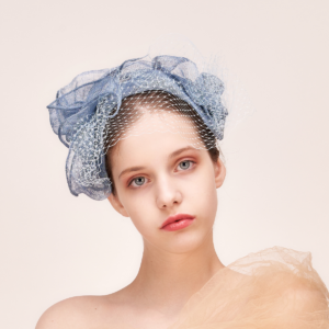 Tea cocktail party blue wedding church royal ascot kentucky derby hat