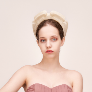 Tea and cocktail party white fascinator hat