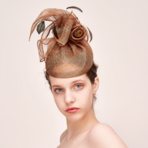 Tea cocktail party blue wedding church royal ascot kentucky derby hat